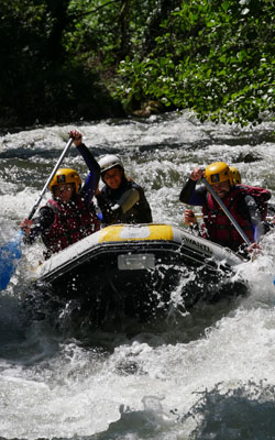 Descente en rafting sur l'Aude près de Carcassonne