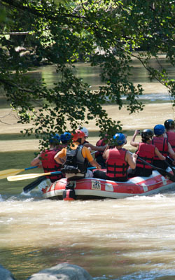 Descente de rafting sur l'Ariège à Foix