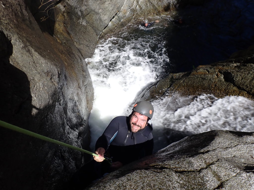 descente en rappel au canyon du llech