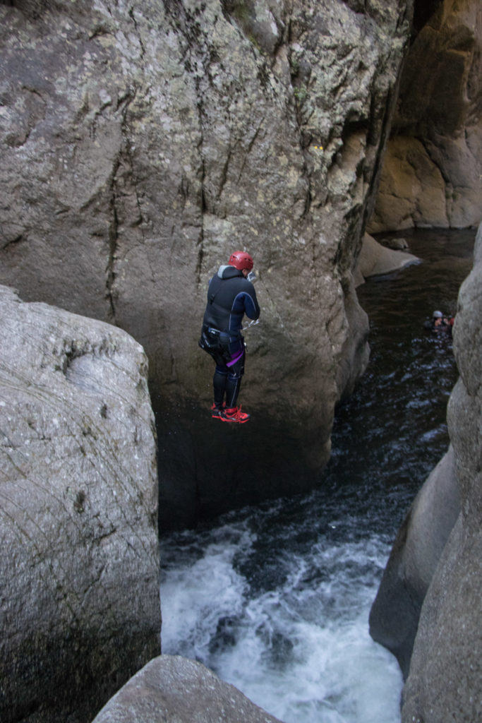 saut en canyon