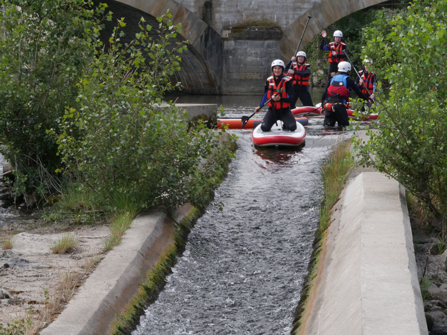 Toboggan en paddle près de Perpignan