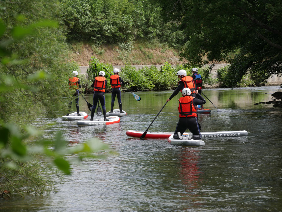 Initiation au paddle près de Limoux