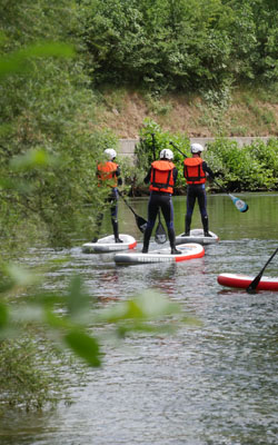 stand up paddle en rivière stand up paddle dans l'Aude