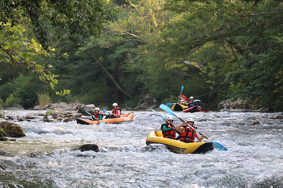 rafting dans les gorges de pierre lys