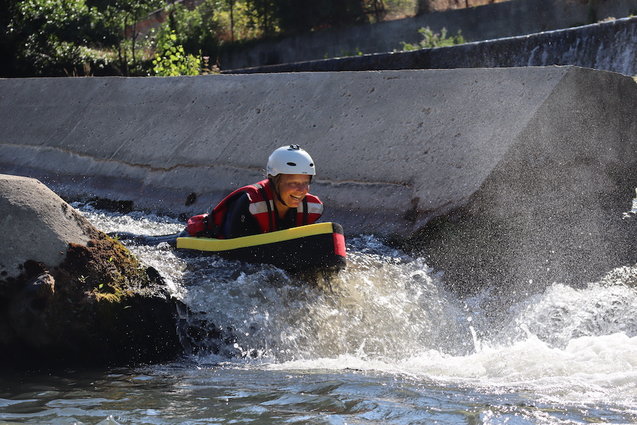 glissade en hydrospeed sur l'aude