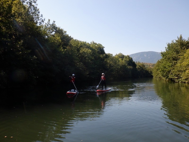 paysage en planche sur l'aude dans les pyrénées