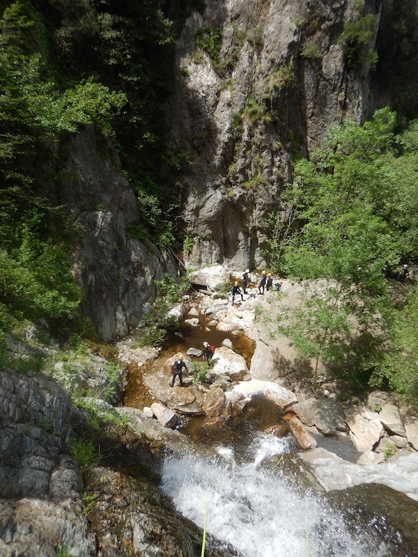 une journée insolite en canyoning au Mas Calsan près de perpigan