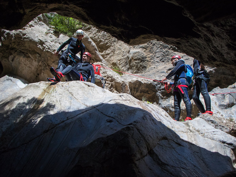 sensations fortes dans le canyon de termes proche de narbonne non loin de Toulouse